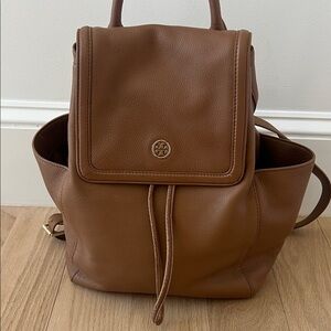 Tory Burch Brown Leather Backpack